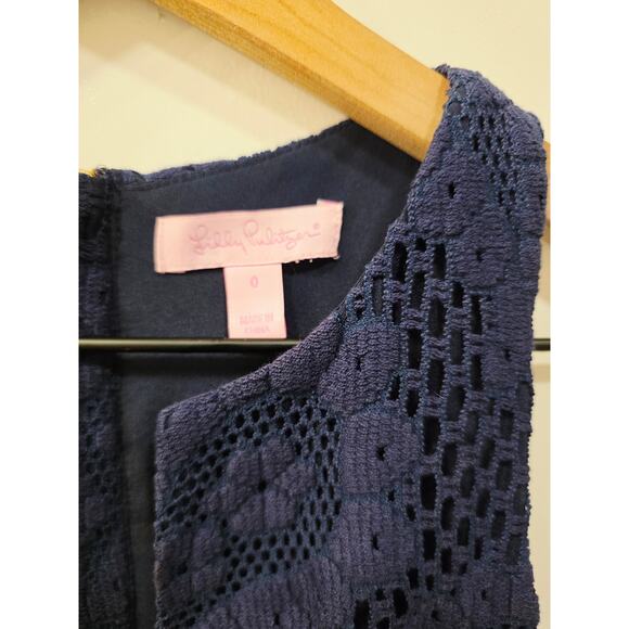 Lilly Pulitzer Blue Paisley lace dress - Picture 6 of 9